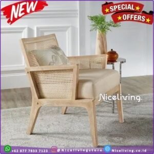 Niceliving. kursi sofa single minimalis rotan Furniture Jepara