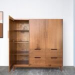 Almari pakaian modern 3 pintu terbaru lemari pakaian kayu jati terbaik Furniture Jepara