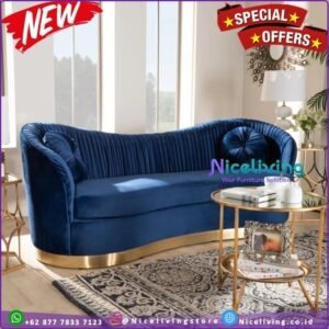 Kursi sofa minimalis kaki besi stainless sofa modern mewah terbaru Furniture Jepara