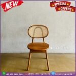 Kursi cafe kayu jati rotan kursi makan model terbaru Indonesian Jati Furniture Jepara