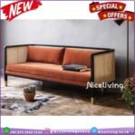 Sofa bangku terbaru sandaran rotan alami Indonesian Furniture Furniture Jepara