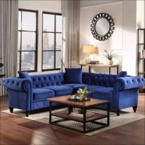 Set Sofa Tamu  Plus L Chesterfield Terbaru Sofa Sudut Modern terbaik Furniture Jepara - Gambar 2