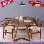 Set Meja Makan Kayu Jati Dengan 4 Kursi Meja Makan Cafe Jati Furniture Jepara