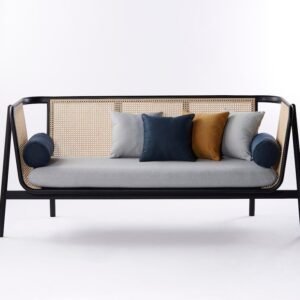 Sofa Rotan Dudukan  Plus Busa Kayu Jati Kursi Santai Rotan Kursi Tamu Rotan Furniture Jepara - Gambar 2