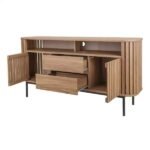 SIDEBOARD CREDENZA RETRO MINIMALIS JATI PERHUTANI Indonesian Furniture Furniture Jepara