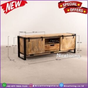 Niceliving. cabinet tv minimalis modern kayu Furniture Jepara