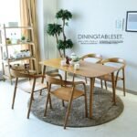 Meja makan set minimalis terbaru meja makan kayu jati Solid – Meja Uk 120X80 Furniture Jepara