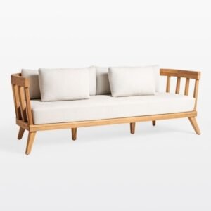 SOFA TAMU 3  Plus SEATER MINIMALIS KAYU JATI FURNITURE JEPARA Furniture Jepara - Gambar 3