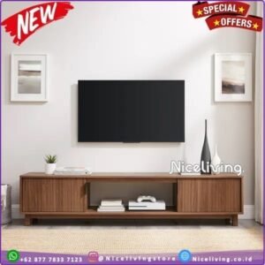 BUFFET SALUR   Plus STAND TV MINIMALIS - 160cm Indonesian  Furniture - 160cm Furniture Jepara - Gambar 2