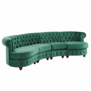 Sofa Chesterfield model  Plus lengkung terbaru sofa tamu Kursi Tamu Sofa Furniture Jepara - Gambar 4