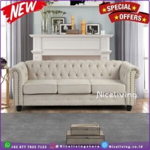 Sofa Chesterfield Warna Putih Terbaru Sofa Tamu Mewah Sofa Jati Furniture Jepara
