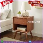 Nakas minimalis kayu jati terbaru nakas retro 1 laci Kayu Jati Furniture Jepara