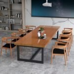 Meja meeting kantor 8 kursi terbaru meja rapat kayu jati Solid Furniture Jepara