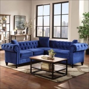 Set Sofa Tamu  Plus L Chesterfield Terbaru Sofa Sudut Modern terbaik Furniture Jepara - Gambar 3