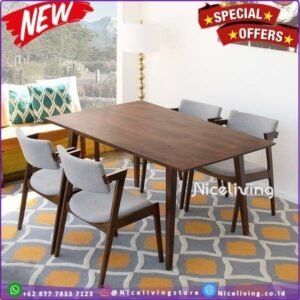 Set meja kursi makan terbaik meja cafe Kursi Meja Makan Cafe Jati Furniture Jepara