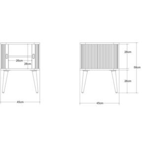 NAKAS SALUR   Plus BEDSIDE TABLE MODERN Furniture Jepara - Gambar 4